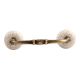Cream Crackle Ceramic Bridge Handle